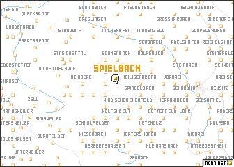 map of Spielbach