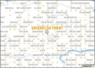 map of Spieveldstraat