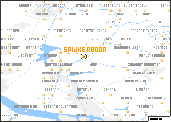 map of Spijkerboor