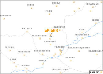 map of Spīsar