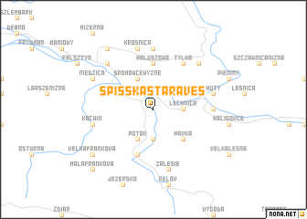 map of Spišská Stará Ves