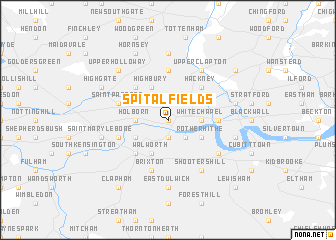 map of Spitalfields