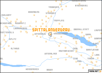 map of Spittal an der Drau