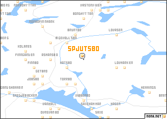 map of Spjutsbo
