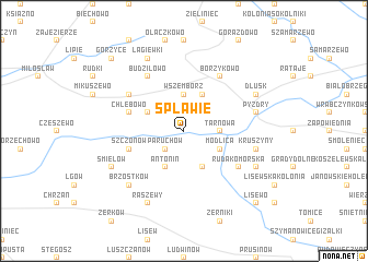 map of Spławie