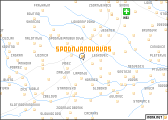 map of Spodnja Nova Vas