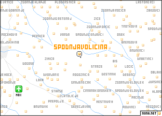 map of Spodnja Voličina