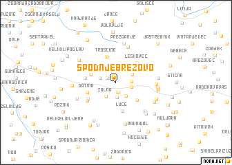 map of Spodnje Brezovo