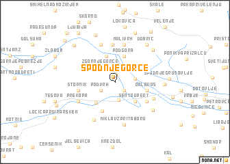 map of Spodnje Gorče