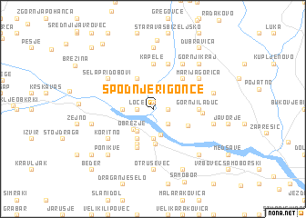 map of Spodnje Rigonce