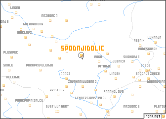 map of Spodnji Dolič