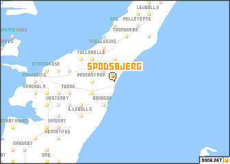 map of Spodsbjerg