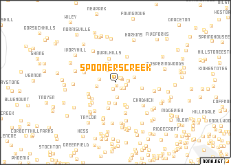 map of Spooners Creek