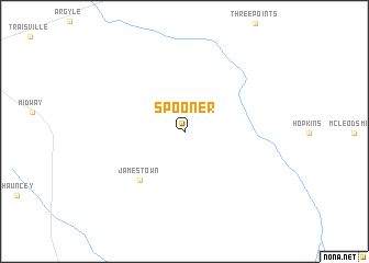 map of Spooner