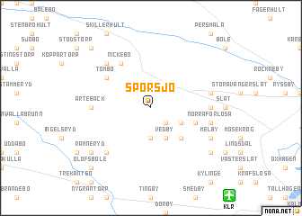 map of Sporsjö