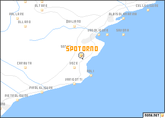 map of Spotorno