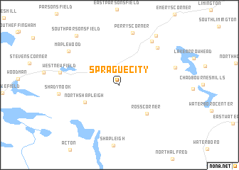 map of Sprague City