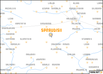 map of Spraudis II