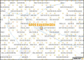 map of Spreeuwenhoek