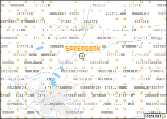 map of Sprendonk