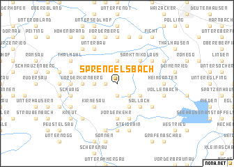 map of Sprengelsbach