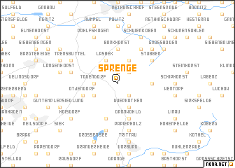 map of Sprenge