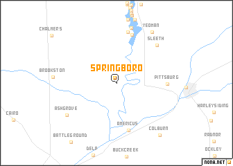 map of Springboro