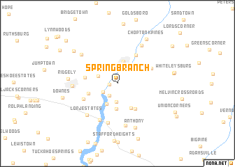 map of Spring Branch