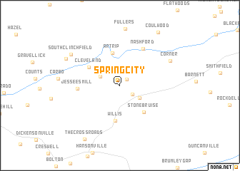 map of Spring City