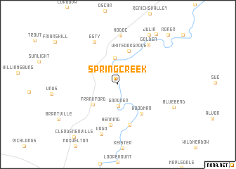 map of Spring Creek