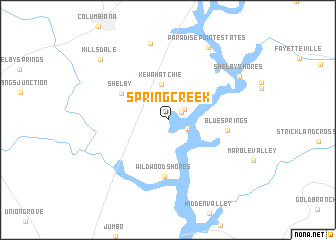 map of Spring Creek