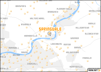 map of Springdale