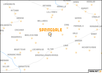 map of Spring Dale