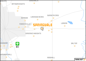 map of Springdale