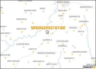 map of Springers Station