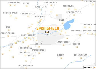 map of Springfield