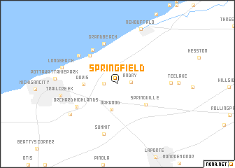 map of Springfield