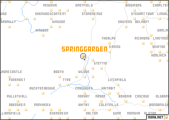 map of Spring Garden