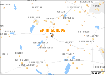 map of Spring Grove