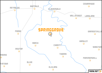 map of Spring Grove