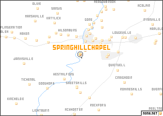 map of Spring Hill Chapel