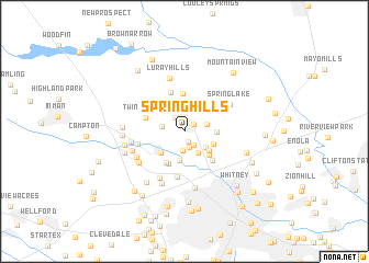 map of Spring Hills