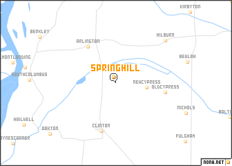 map of Spring Hill