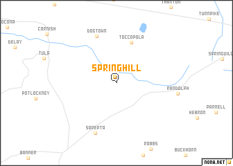 map of Spring Hill