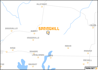 map of Spring Hill