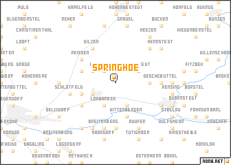 map of Springhoe