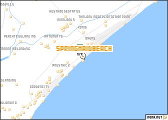 map of Springmaid Beach