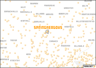 map of Spring Meadows