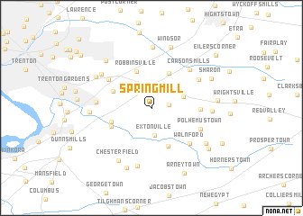 map of Spring Mill