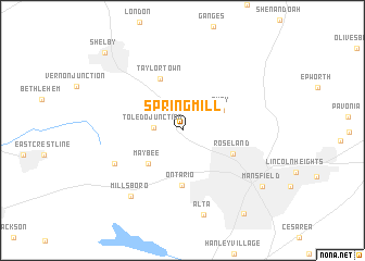 map of Spring Mill